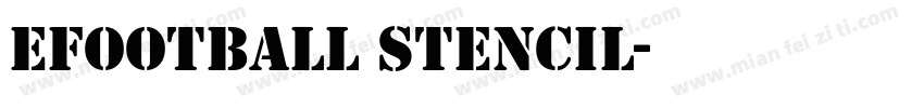 efootball stencil字体转换